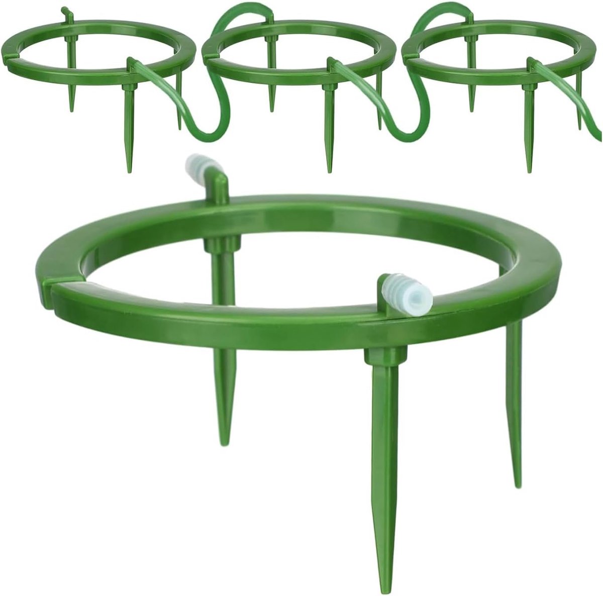 Drip irrigatiesysteem set - 4 waterringen met 3 voeten - eenvoudig te installeren - optimale plantverzorging - ShopVlot