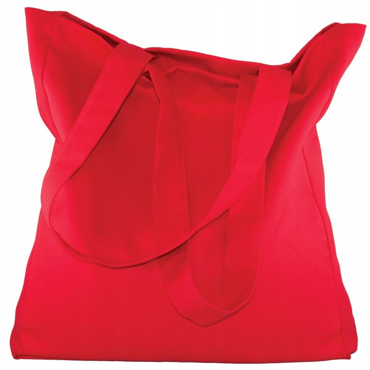 Rode Katoenen Boodschappentas 38x42 cm - Duurzaam en Ecologisch