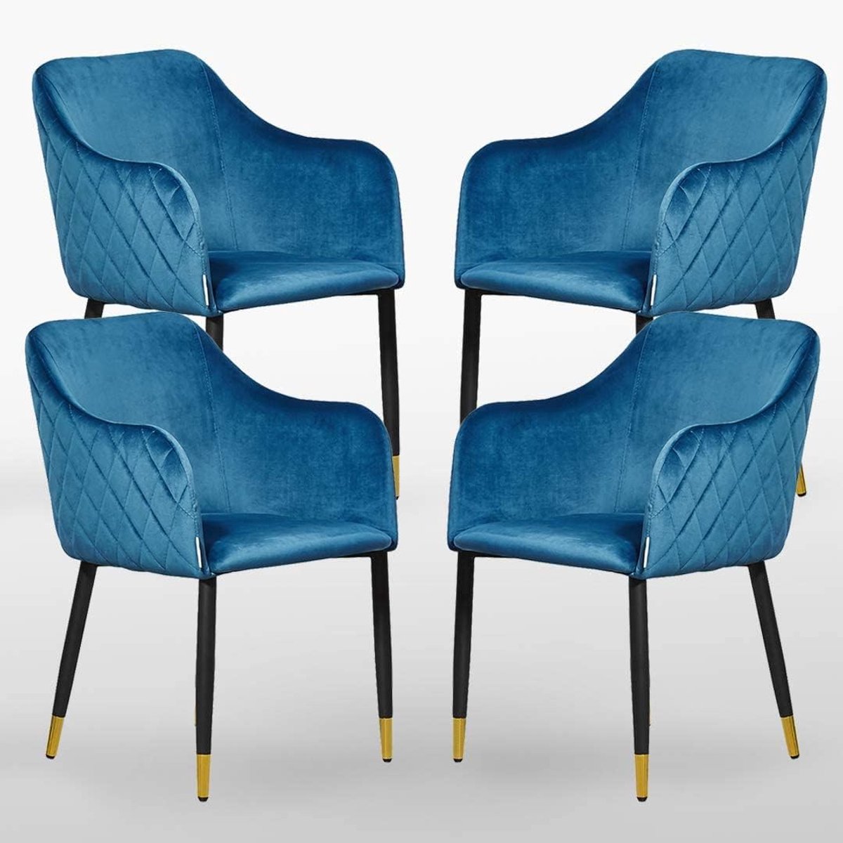 Stoel Verona - Blauw - Stevige constructie - Comfortabel design - ShopVlot