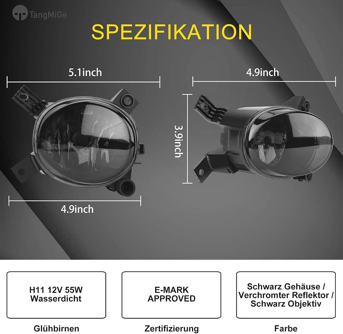 Mistlampen voor Audi A4 A3 S3 - Zwart - V-System S-Line bumper - Verhoog zichtbaarheid - ShopVlot