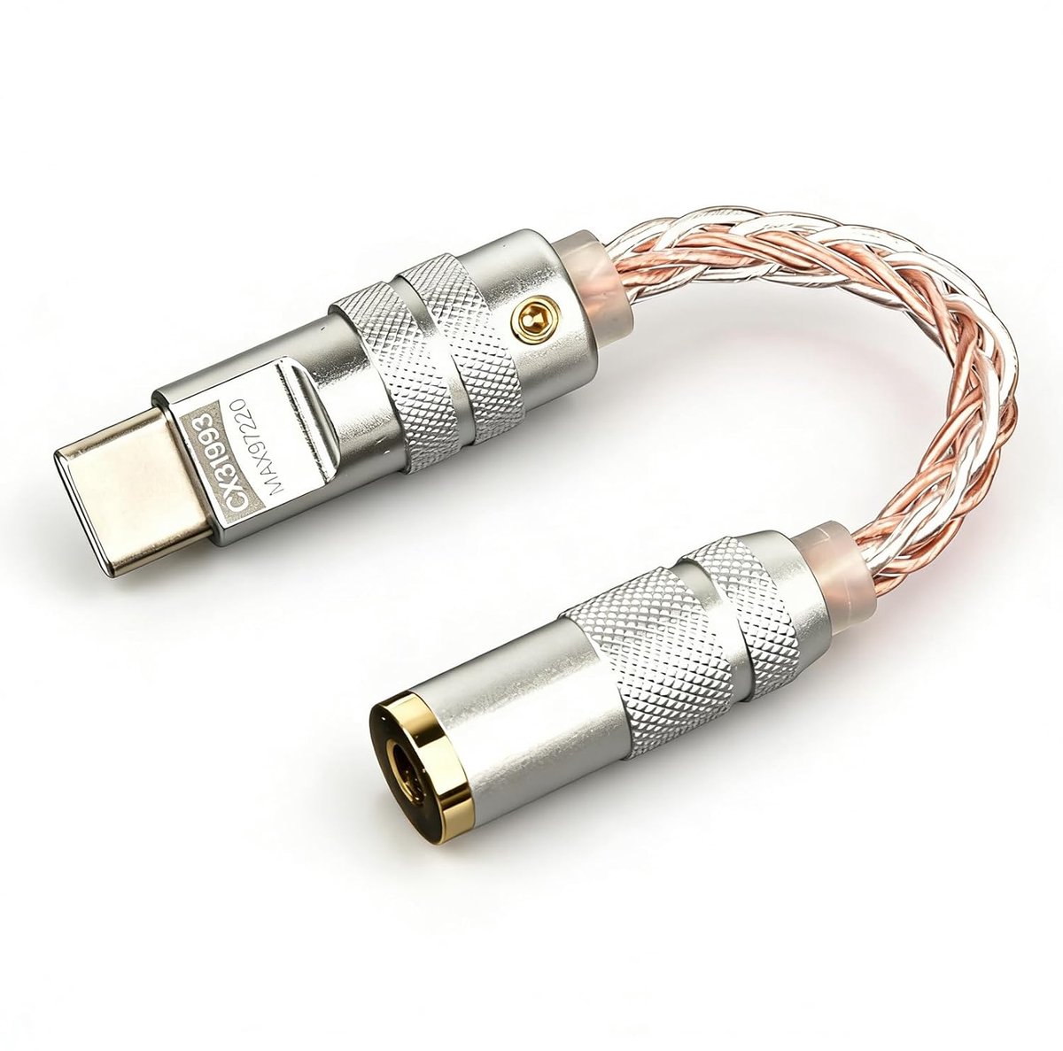 USB C naar 3,5mm Dual DAC - HiFi adapter - 32-bit/384kHz audio - Compatibel met iPhone 15/16 - ShopVlot