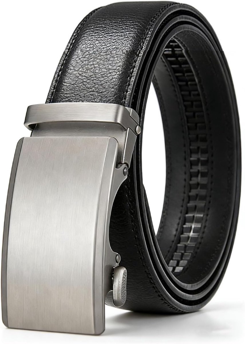 Heren leren riem 35mm - automatische riem - verstelbare maat - perfect voor zakelijke outfits - ShopVlot