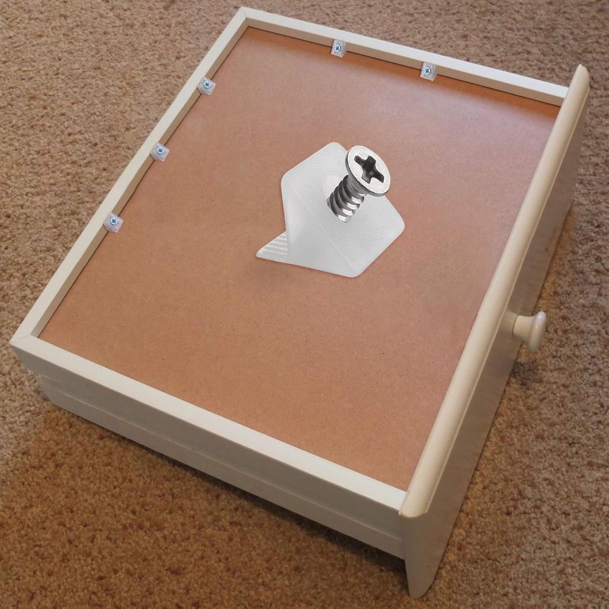 Ladeondersteuning 100 stuks - Plastic reparatiewedges - L-vormig ontwerp - Voor het versterken van laden - ShopVlot