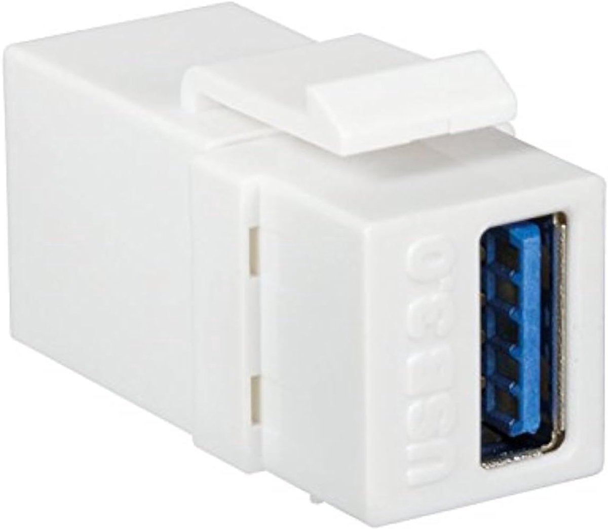Keystone module USB 3.0 connector - USB3 vrouwelijke aansluiting - Wit met klik systeem - Eenvoudige installatie - ShopVlot