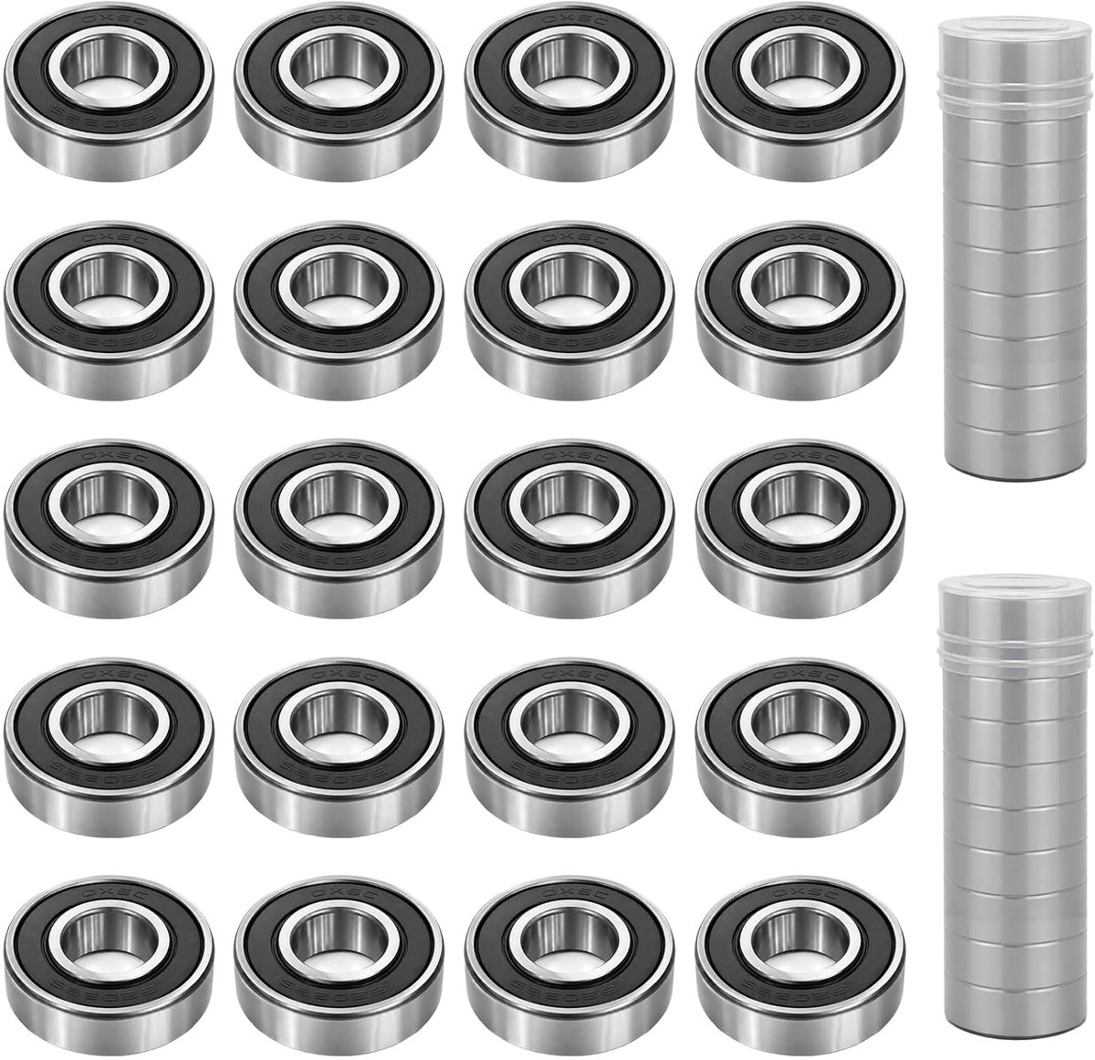 groefkogellagers 6202-2RS 15 x 35 x 11 mm - dubbel afgeschermd - slijtvast - ideaal voor 3D-printers - ShopVlot