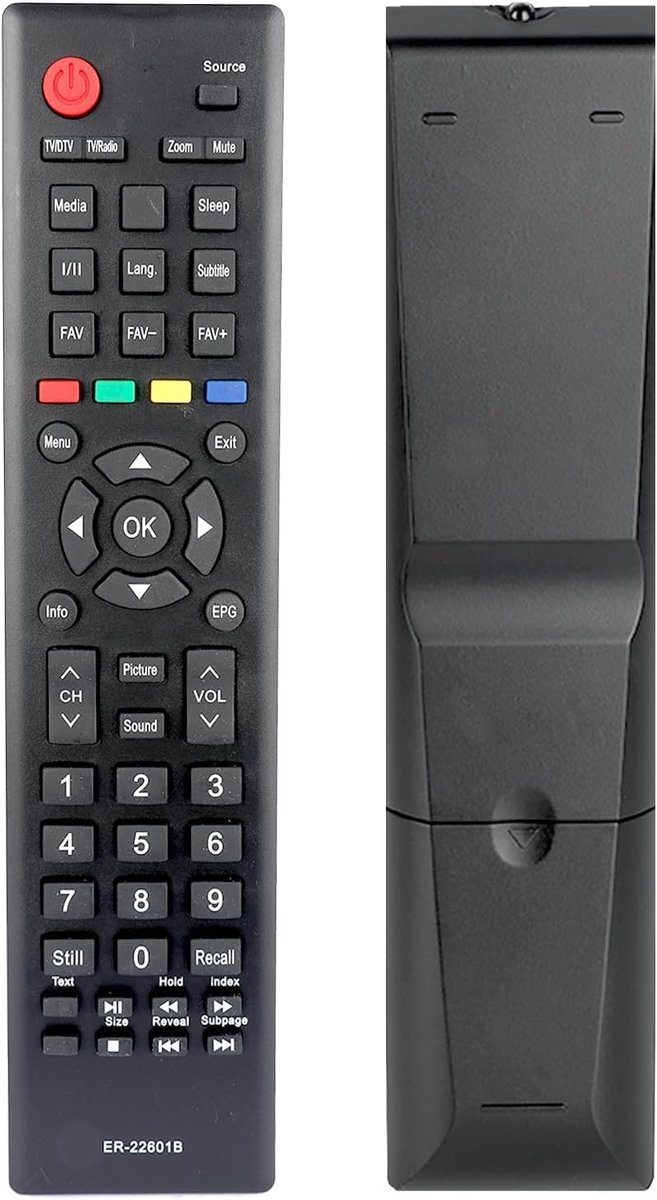 Afstandsbediening ER-22601B - Compatibel met Hisense TV - Eenvoudig in gebruik - Perfecte vervanger - ShopVlot