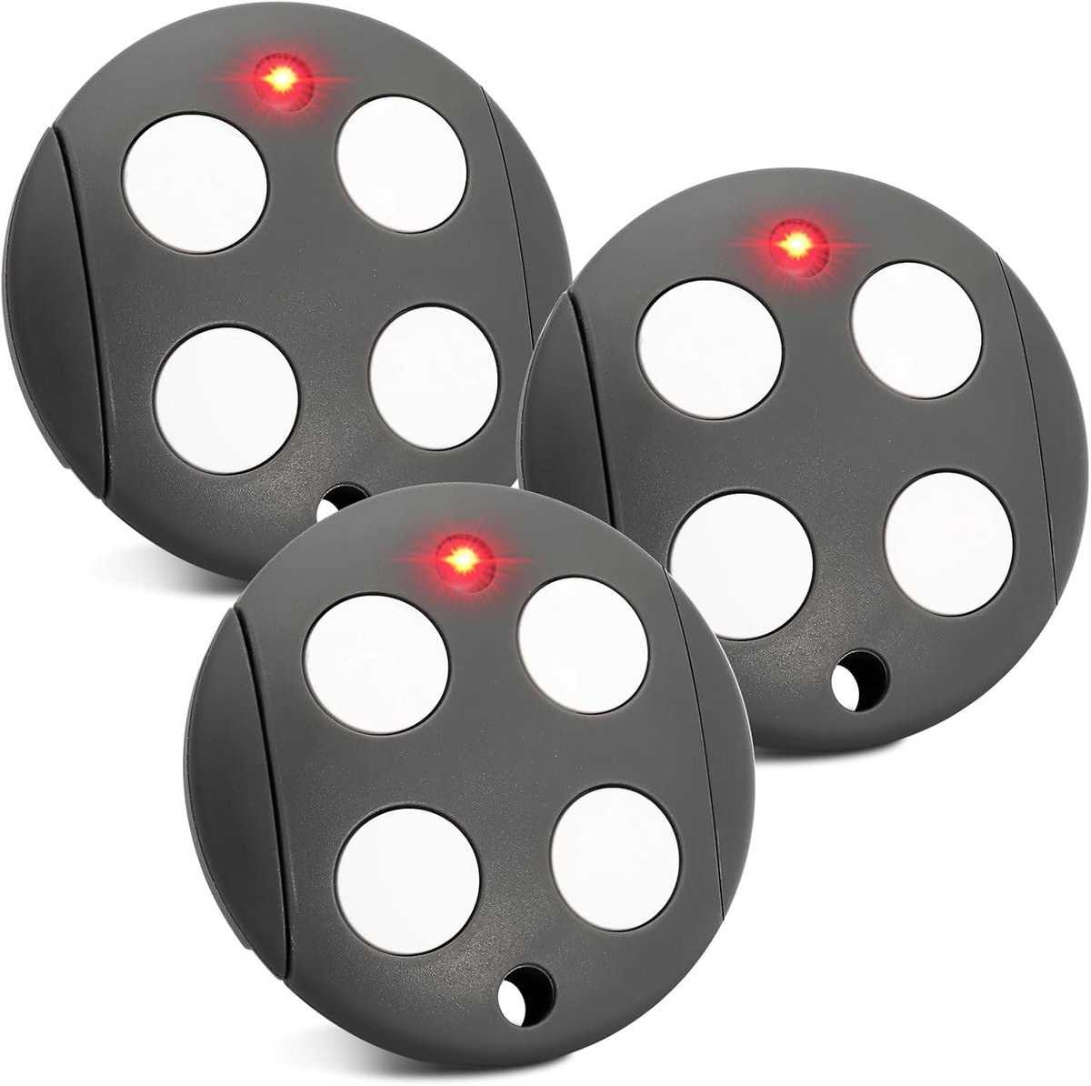 Vervangknoppen garage deur opener - set van 3 - 433,92 MHz - inclusief 2 sleutels - eenvoudig te installeren - ShopVlot