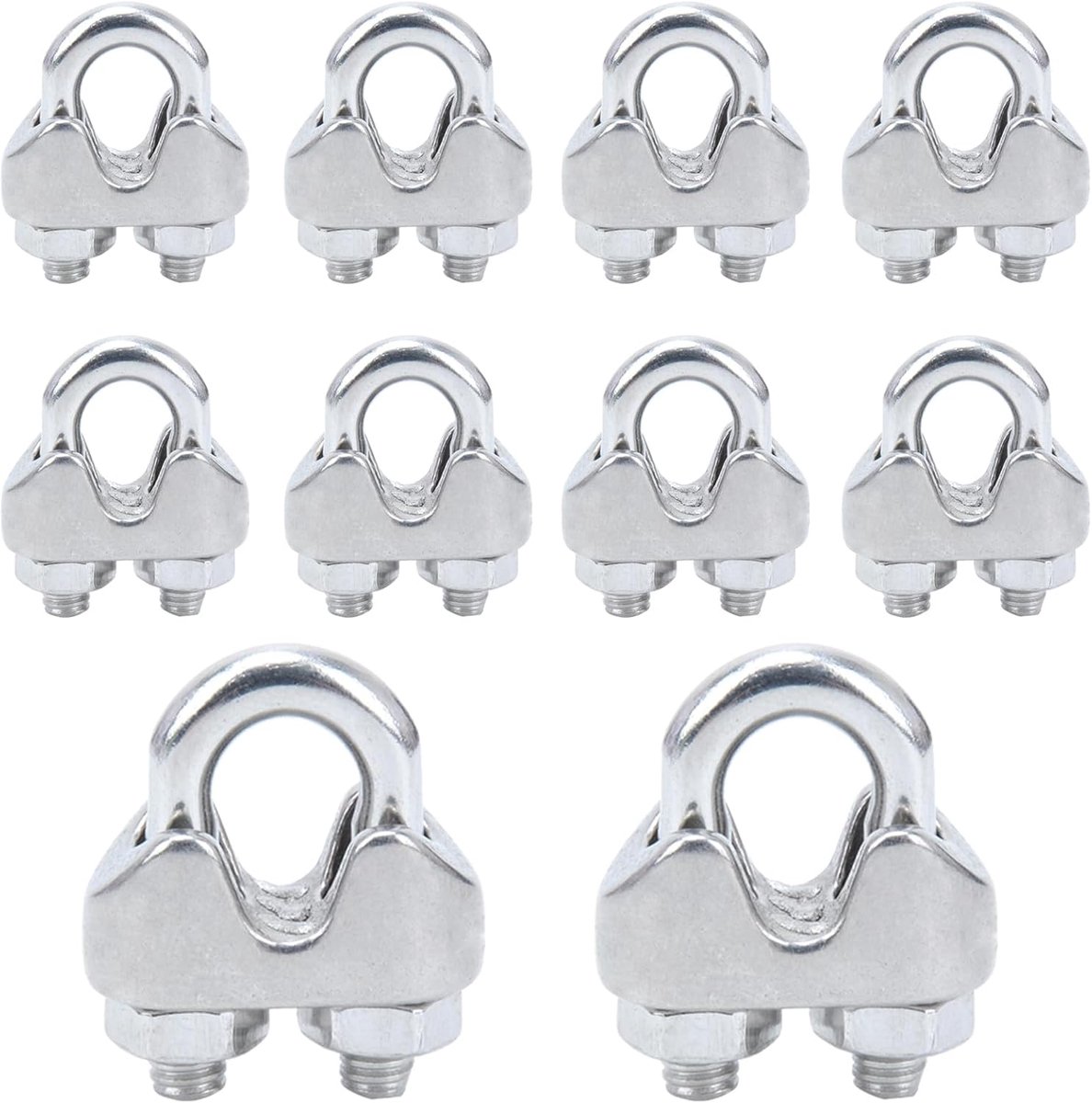 M3 kabelclips 10 stuks - U-vormige kabelklem - RVS 304 - Eenvoudig te installeren - ShopVlot