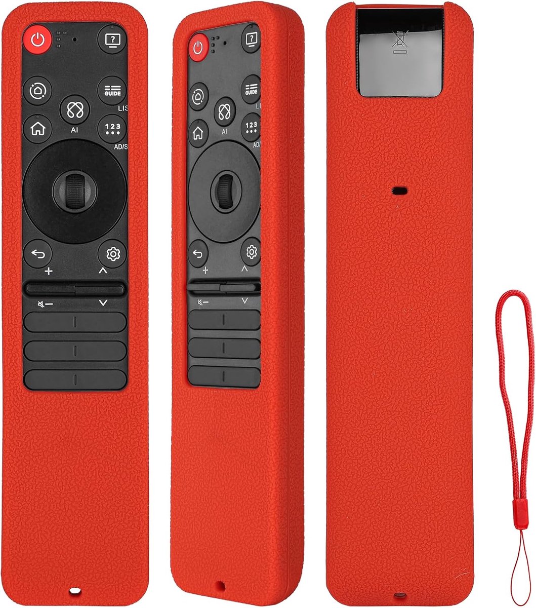 Siliconen beschermhoes voor LG MR25GA TV afstandsbediening - schokbestendig - perfecte bescherming - voorkomt schade - ShopVlot