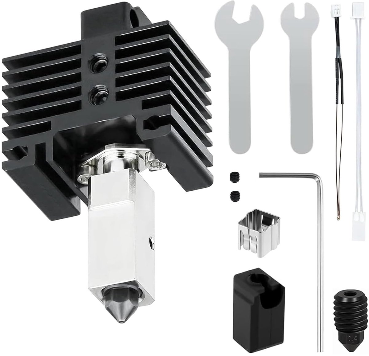 Hotend Kit voor Bambu Lab X1/X1C - Plated Koper - Titanium Heatbreak - Hoge Temperatuur tot 500°C - ShopVlot