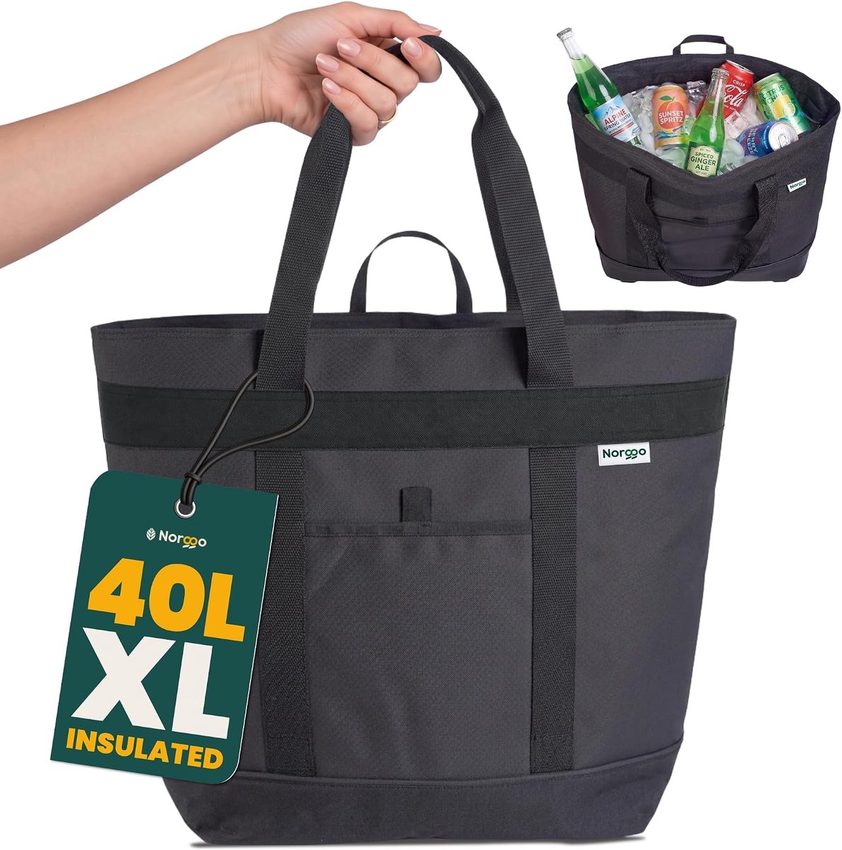 Opvouwbare Koelbox 40L - Grote Koeltas - Lekvrij en Isotherm - Ideaal voor Stranduitjes - ShopVlot