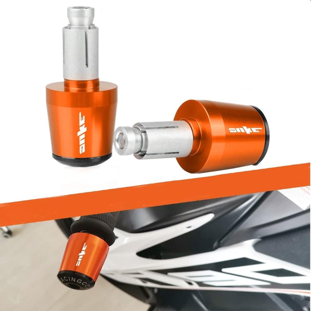 Motorhandlebar eindstukken - hoogwaardig aluminium - bescherming bij val - eenvoudige installatie - ShopVlot