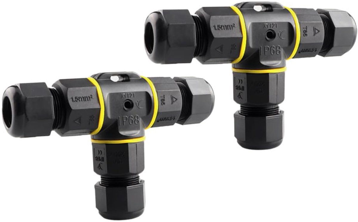 Outdoor Waterproof Cable Connector - IP68 Waterdicht - Geschikt voor 5~9mm Kabel - Eenvoudige installatie - ShopVlot