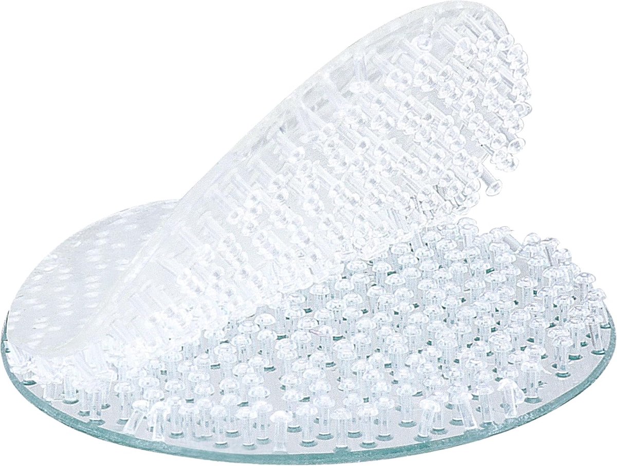 Klittenband stippen 19 mm - transparant - zelfklevend - ideaal voor sterke bevestiging - ShopVlot