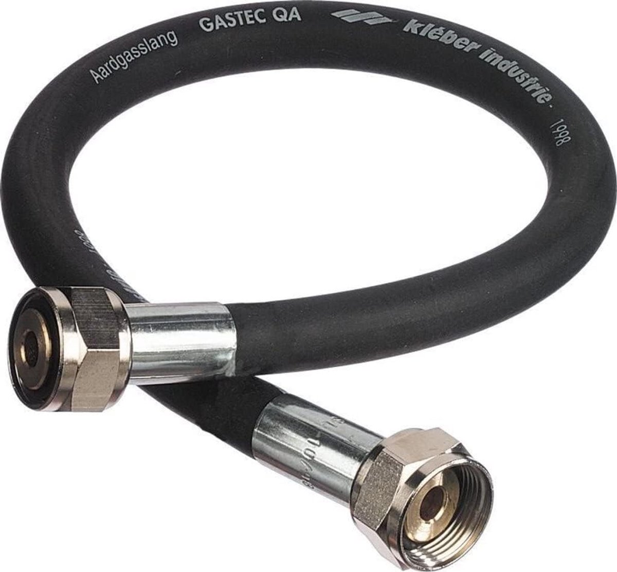 Gas slang 200 cm - rubber - flexibel - geschikt voor barbecue - ShopVlot