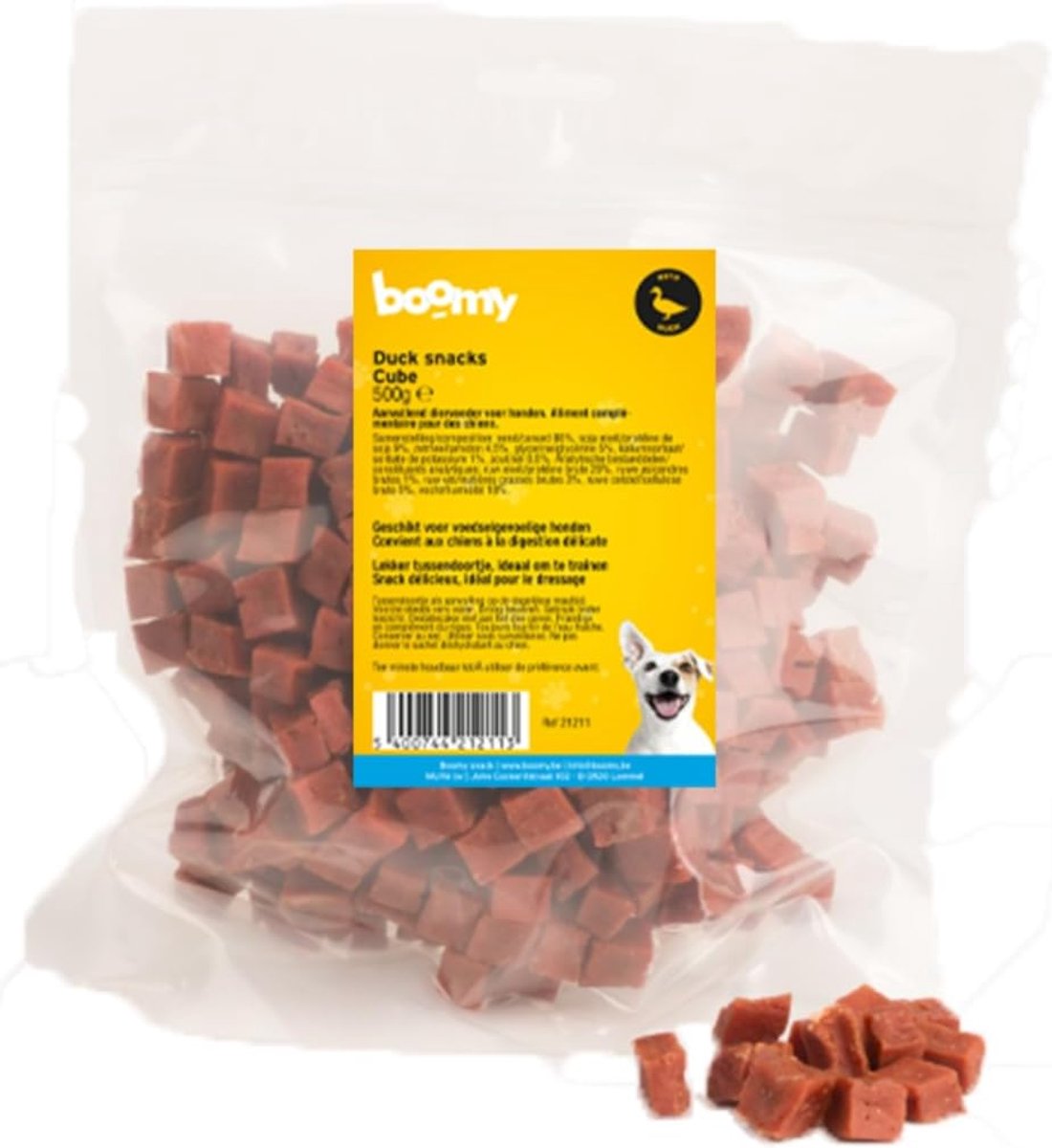 Hondensnoepjes - Zachte Eend Cubes - Hypoallergene traktatie - Ideaal voor training - ShopVlot