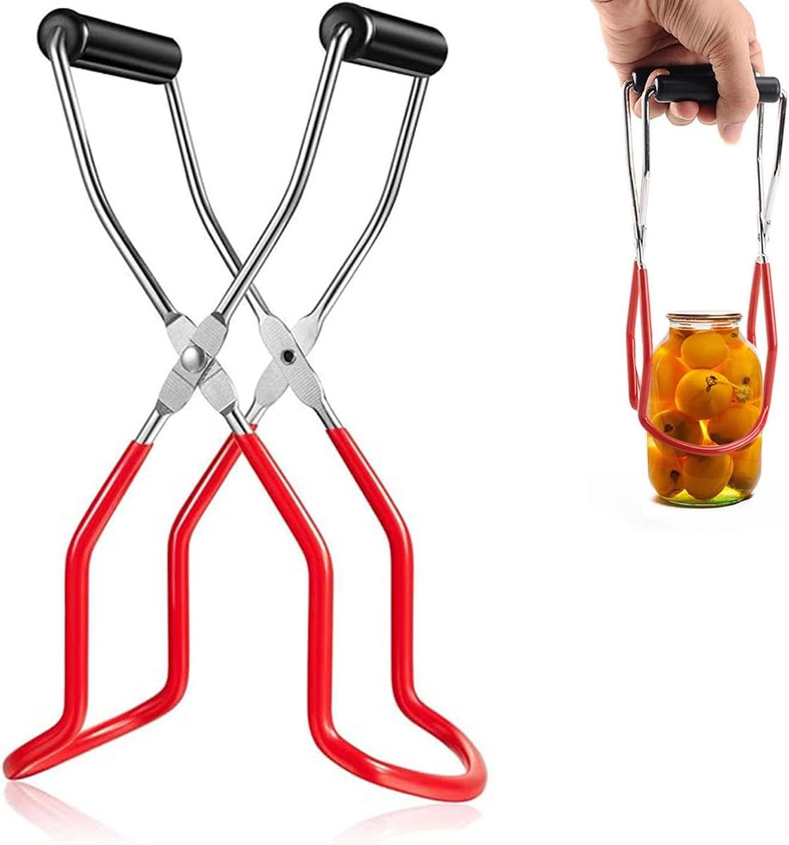 Inmaakpot lifter 22 cm - met antislip handvat - veilig tillen van inmaakpotten - voorkomt brandwonden - ShopVlot