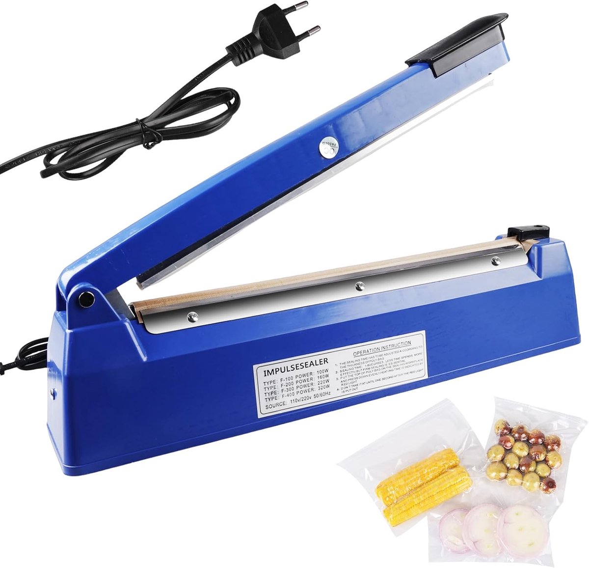 Heat Sealer 300mm - Handmatige Laskmachine - Duurzaam ABS - Eenvoudig plastic zakken verpakken - ShopVlot