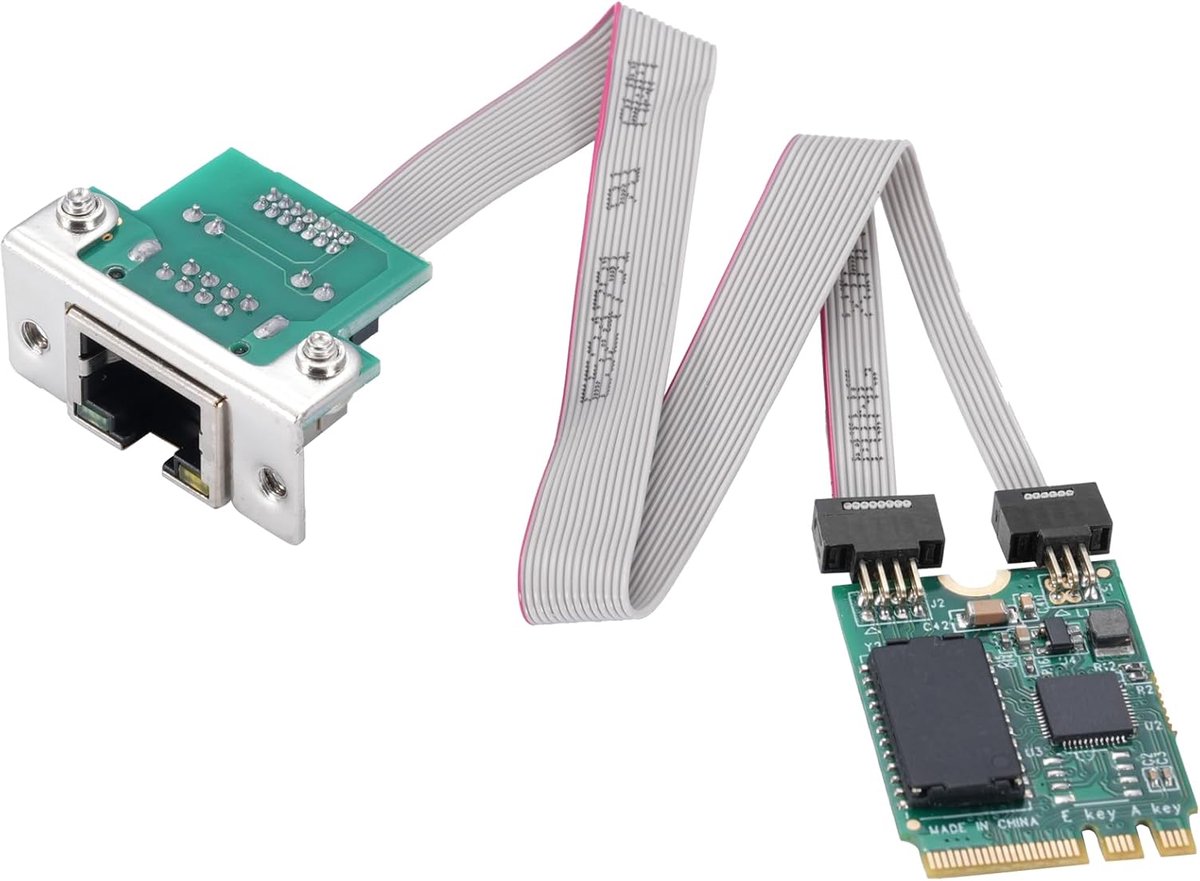 M.2 netwerkkaart 2.5G - Gigabit Ethernet adapter - RTL8125B chipset - Hoge snelheid tot 2.5Gbps - ShopVlot
