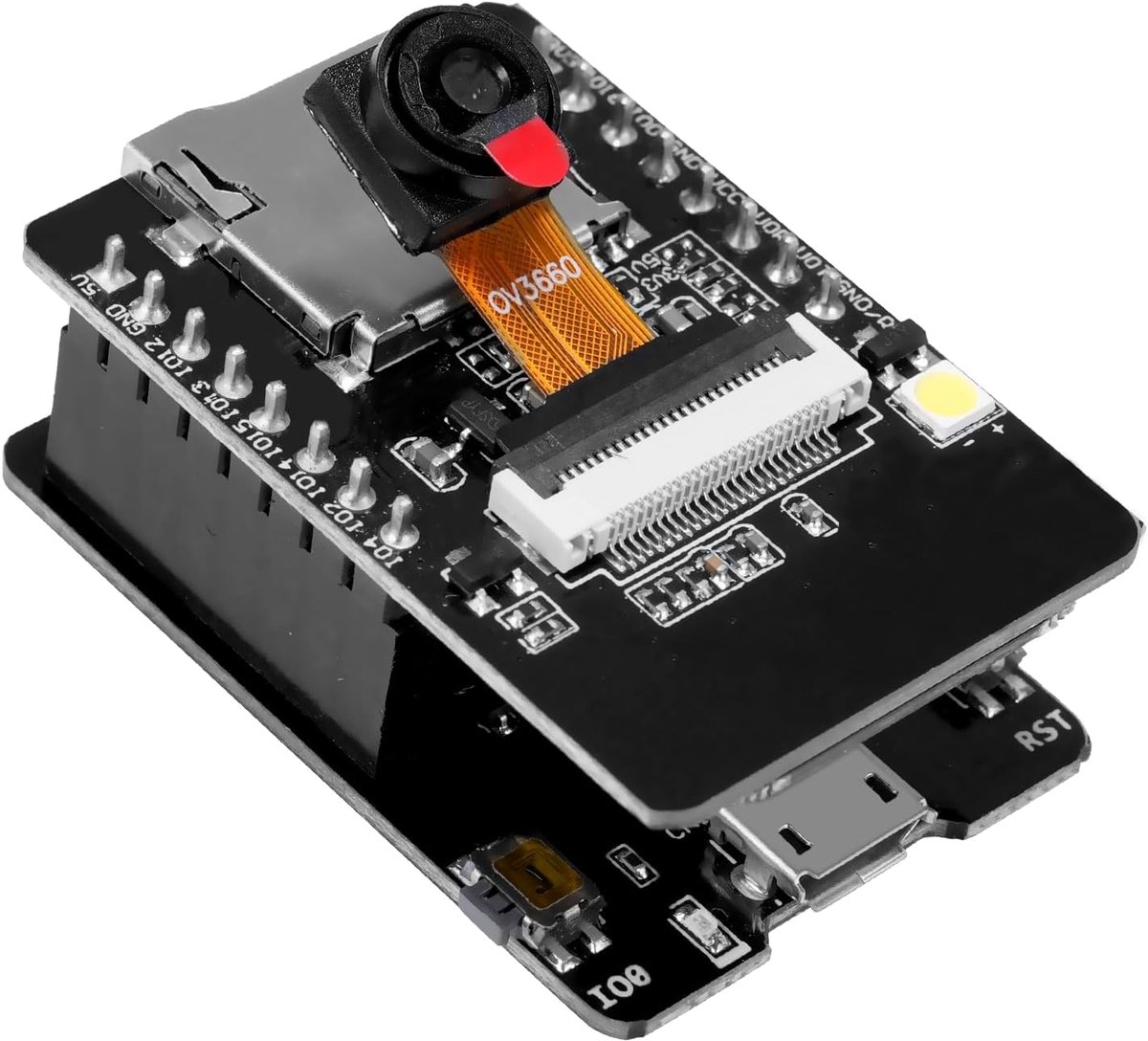 ESP32 CAM WiFi Bluetooth Board - 2 Megapixel Camera - Micro SD Kaartsleuf - Ideaal voor IoT Projecten - ShopVlot