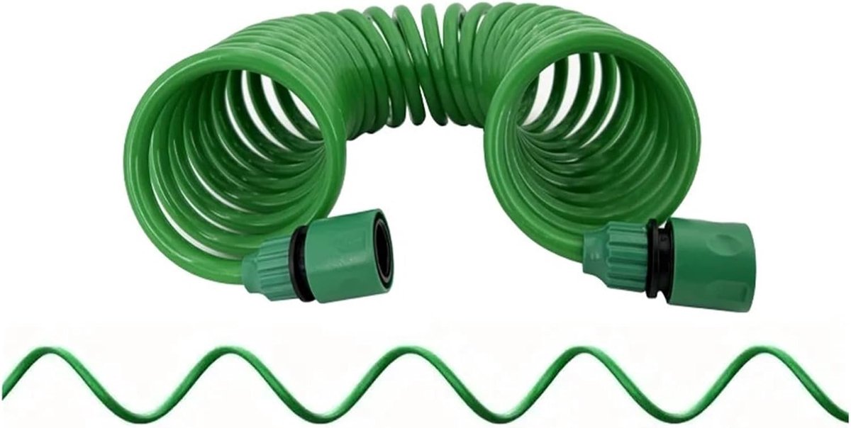 Uitschuifbare Tuinslang - Intrekbare Slang Flexibele Waterslang - Tuin Besproeien - Duurzame ABS Connector - 20 m - Groen – foto 4