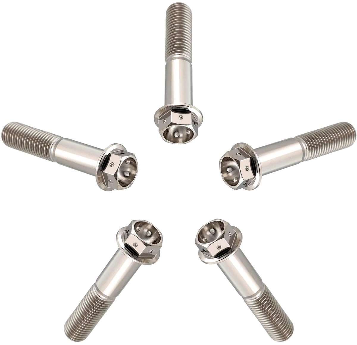 Titanium bouten M8x30mm - GR5 titanium - hex kop - duurzame kwaliteit - ShopVlot