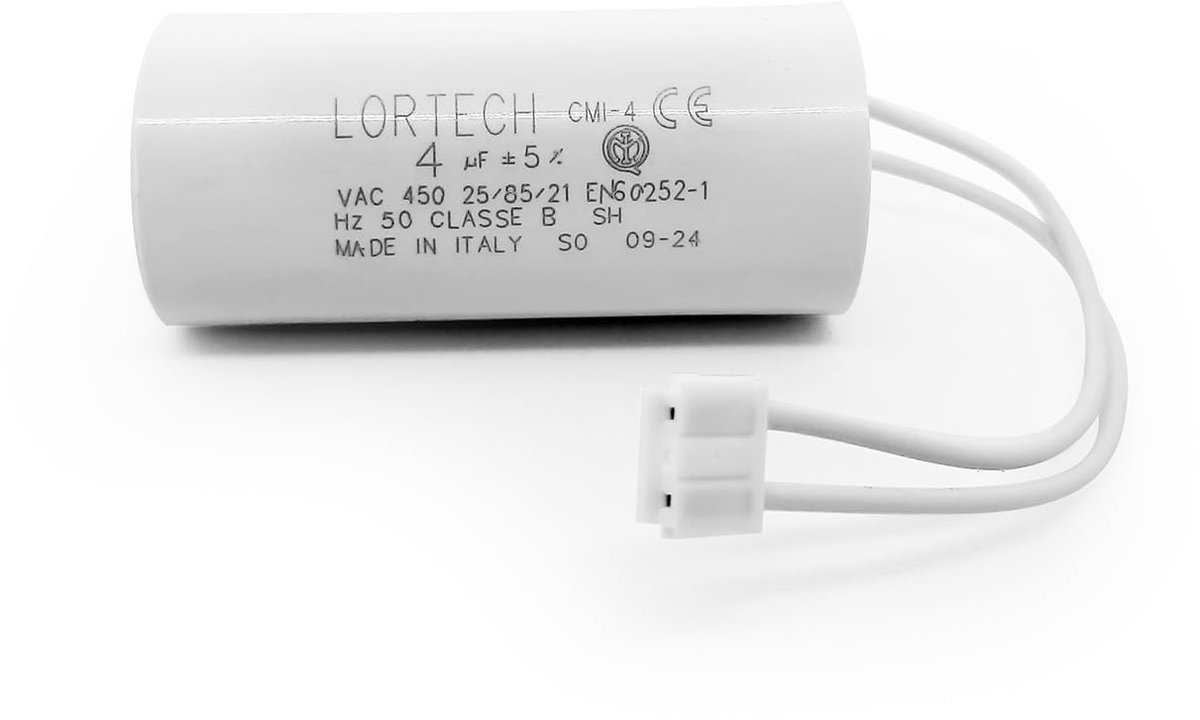 Capacitor 4uF - voor Bubendorff motor - met aansluiting - optimale prestaties - ShopVlot
