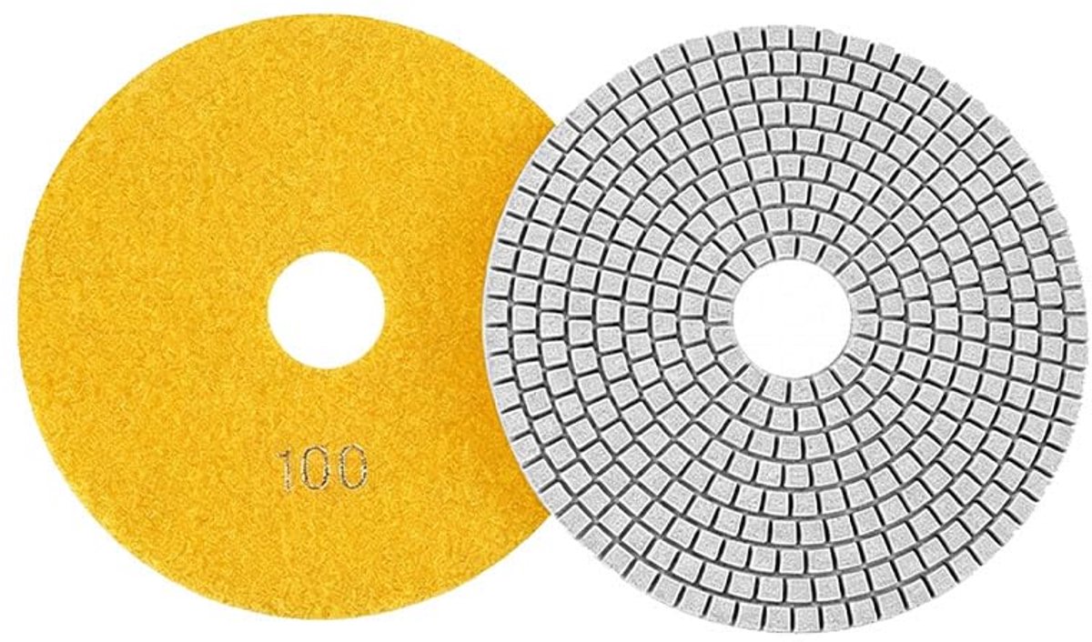 Diamantpolijstpad 150 mm - 100 korrel - hoogwaardig materiaal - voor perfecte afwerking - ShopVlot