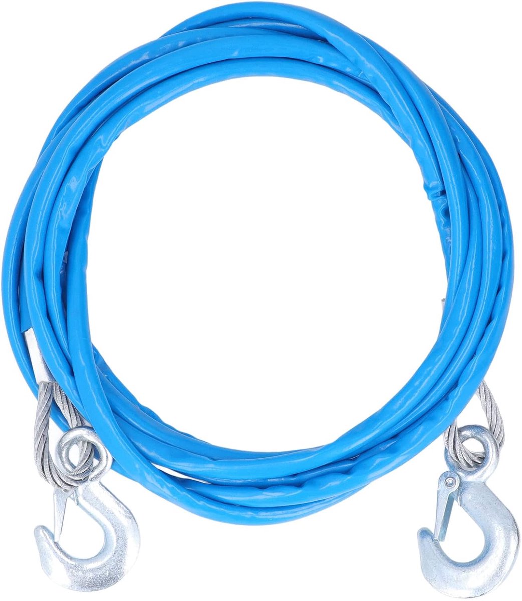 Trailer veiligheidscable 5mx12mm - zware belasting 7t - met stevige haak - voorkomt vibratie bij het trekken - ShopVlot