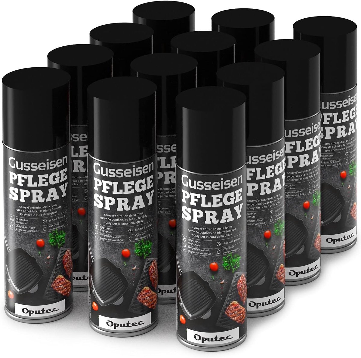 Cast iron onderhoudsspray 12 x 500 ml - ideaal voor bescherming en onderhoud - voorkomt roest en corrosie - ShopVlot