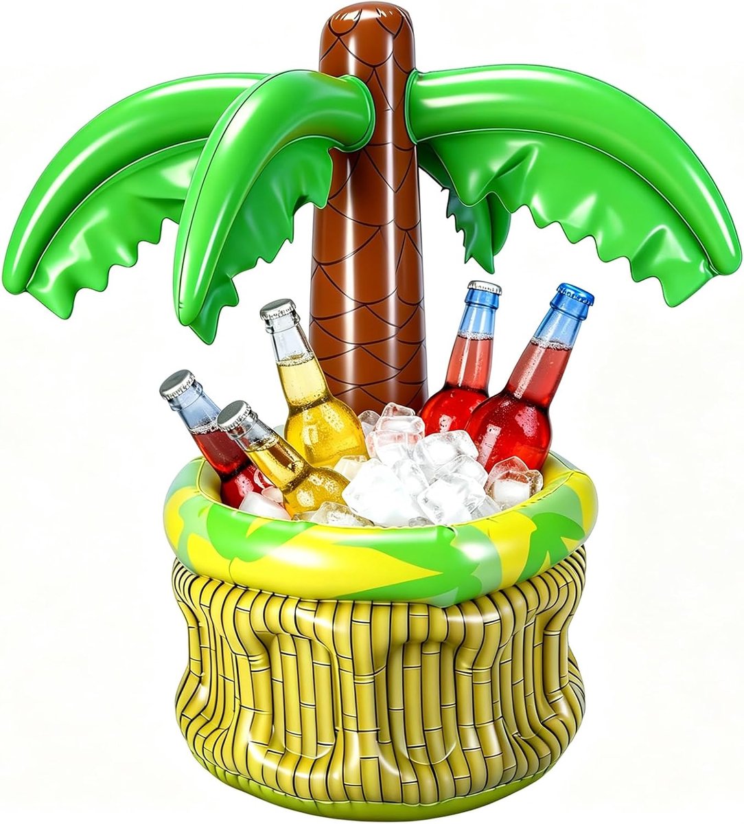 Opblaasbare ijsemmer cactus 68 cm - palmboom drankkoeler - tropisch design - ideaal voor zomerfeesten - ShopVlot