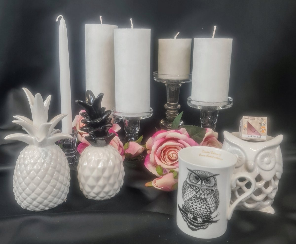 Decoratief Ananas Beeldje - Wit Keramiek, 18 cm