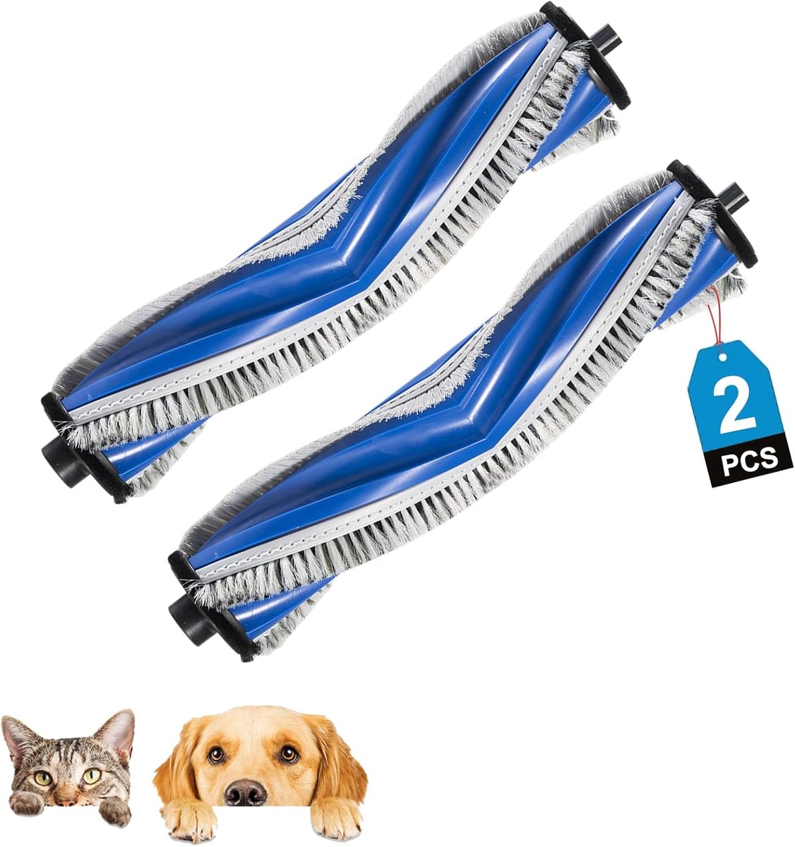 Set van 2 hoofdborstels - vervangende rolborstel - ABS rubber - voor DEEBOT T30 Omni/T30 Pro Omni - ShopVlot