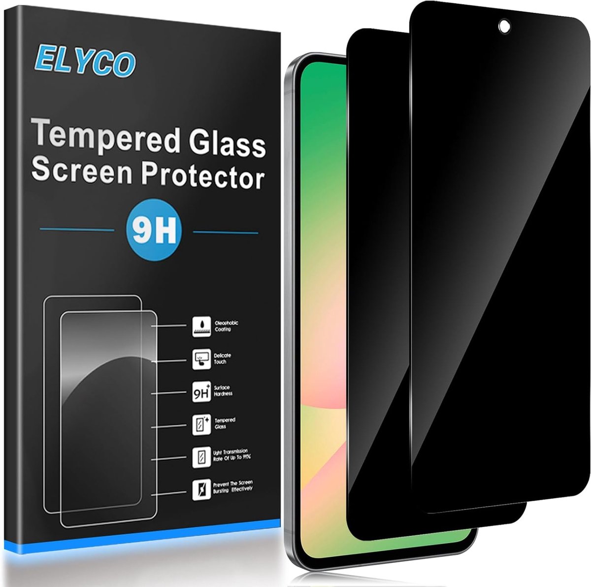 Privacy Tempered Glass - 2 Stuks - Anti-Spionage Beschermfolie - ShopVlot