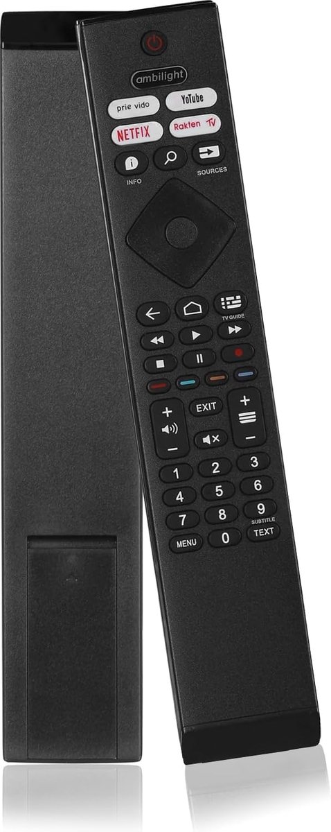 Afstandsbediening BRC0984501 - Compatibel met Philips LCD LED Smart TV 7900 - Met RakutenTV en Netflix knoppen - ShopVlot