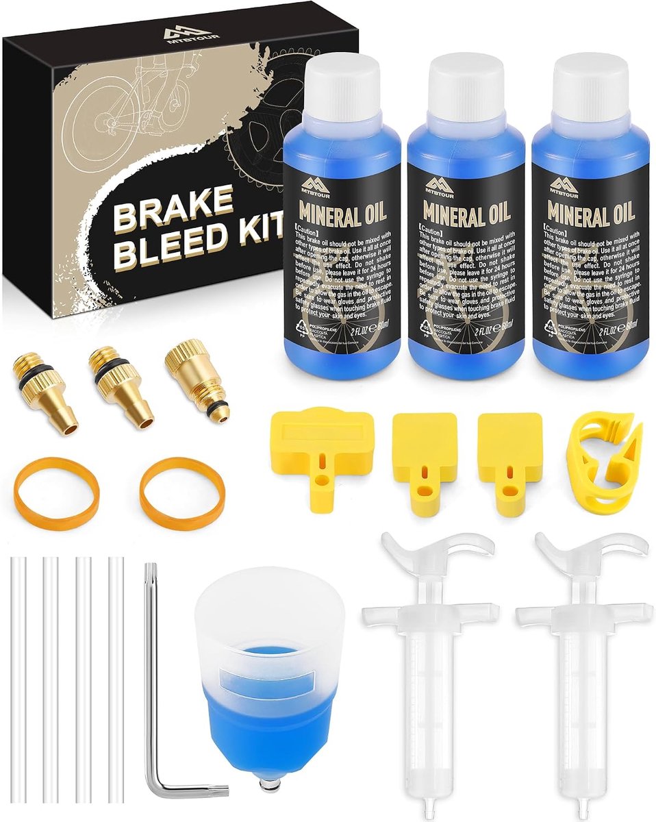 Air Vent Kit voor MAGURA Hydraulische Schijfremmen - Inclusief 180 ML Minerale Remvloeistof - Duurzaam en Robuust - ShopVlot