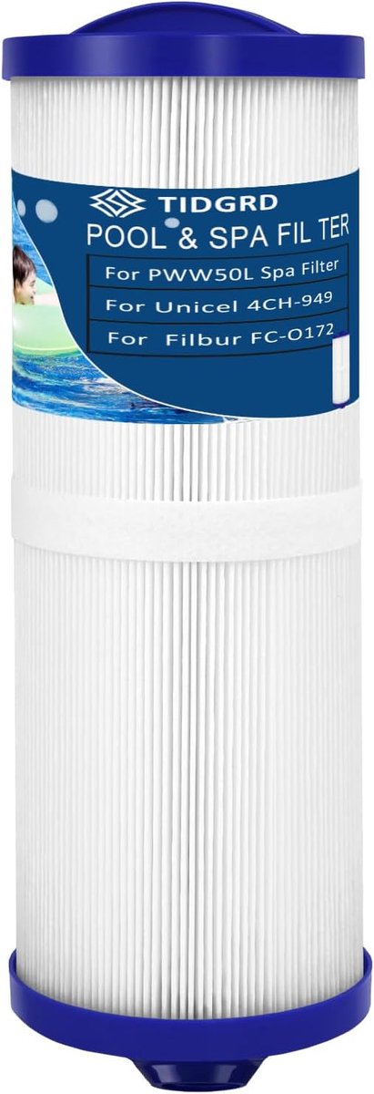 Spa filter PWW50L - 50 sq. ft. filter cartridge - vervangingsonderdeel - optimale reiniging voor uw spa - ShopVlot