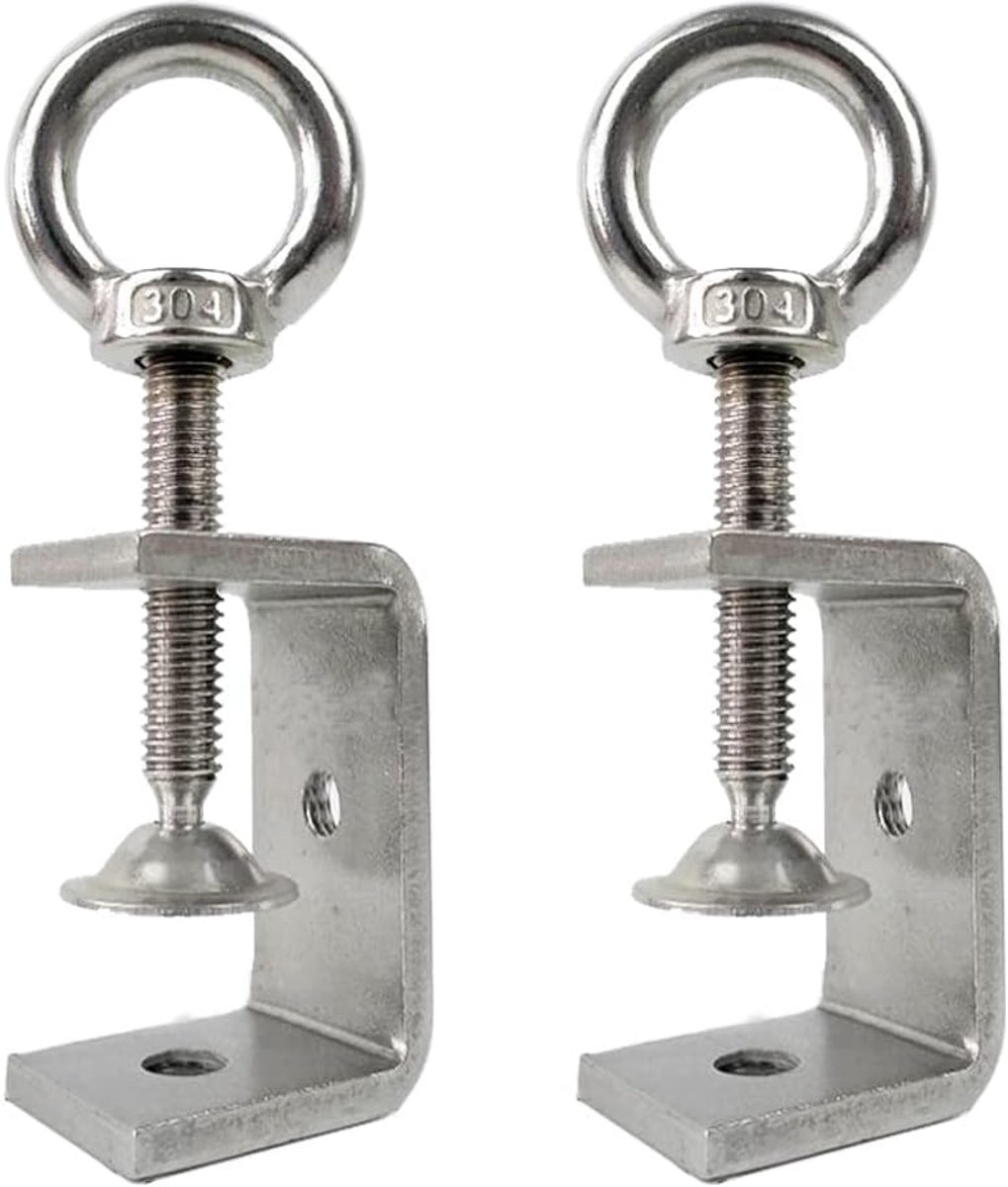 C Clamp Set 2 Stuks - Heavy Duty 47mm RVS - Corrosiebestendig - Ideaal voor houtbewerking - ShopVlot