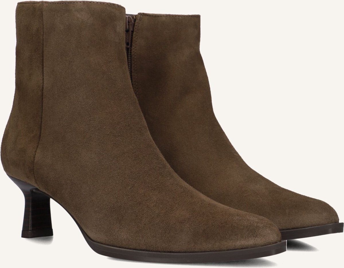 Unisa Lomas Enkellaarsjes - Enkelboots met rits - Dames - Bruin - Maat 41