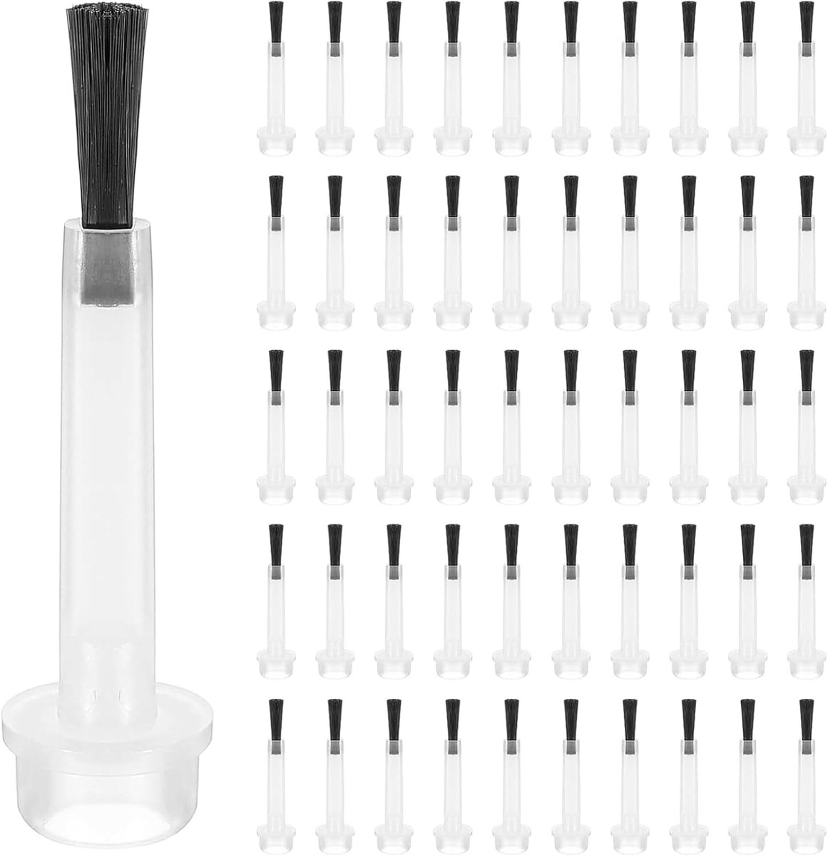 Nagellakkwasten 80 stuks - transparant - gelpenselen - perfect voor doe-het-zelf nagels - ShopVlot