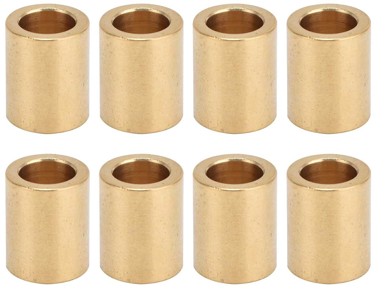 Self-lubricating bushing 8mm x 12mm x 15mm - gietkoper - hoge slijpsnelheid - ideaal voor corrosieve omgevingen - ShopVlot