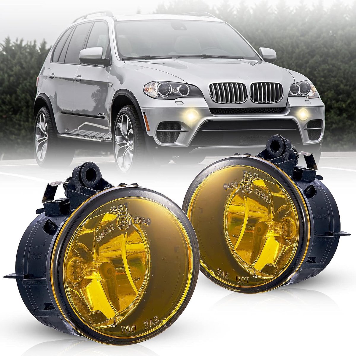 Mistlamp geschikt voor BMW X6/X5/X4/X3/X2/X1 - Gele lens - Exacte OEM pasvorm - Verbeterde zichtbaarheid - ShopVlot
