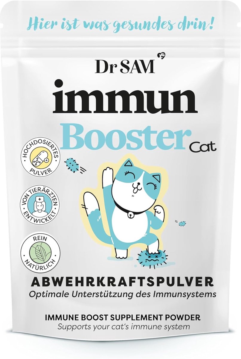Immunobooster poeder voor katten - 45g - plantaardige ondersteuning - versterkt weerstand - ShopVlot