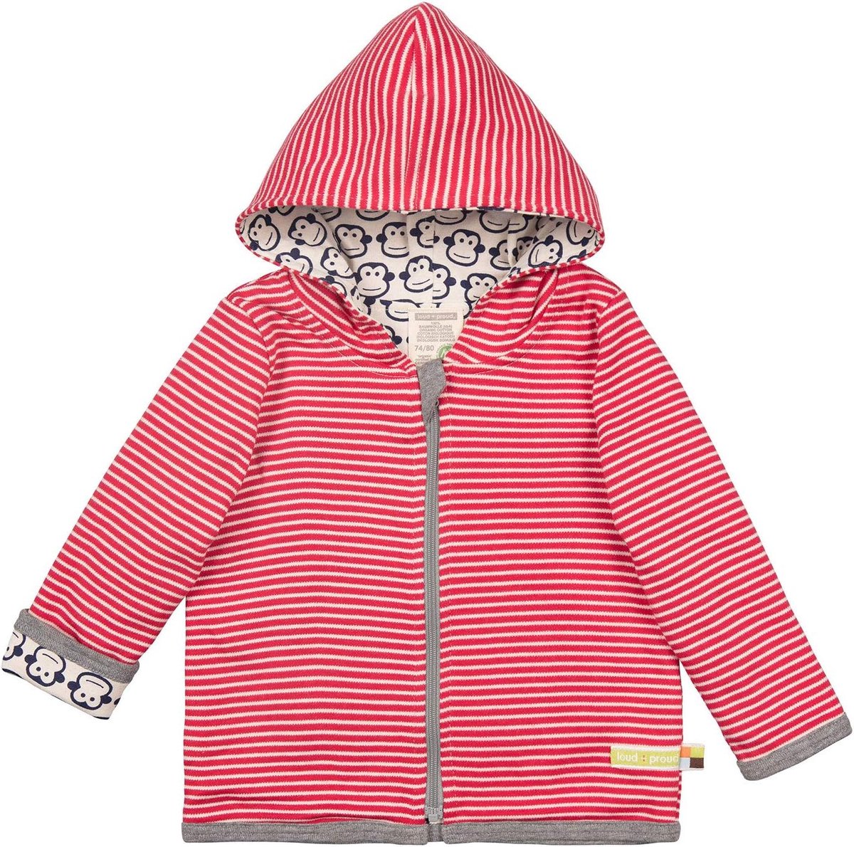 Wendejacke uniseks-baby - Bio katoen - GOTS gecertificeerd - Perfect voor elk seizoen - SnelShoppen