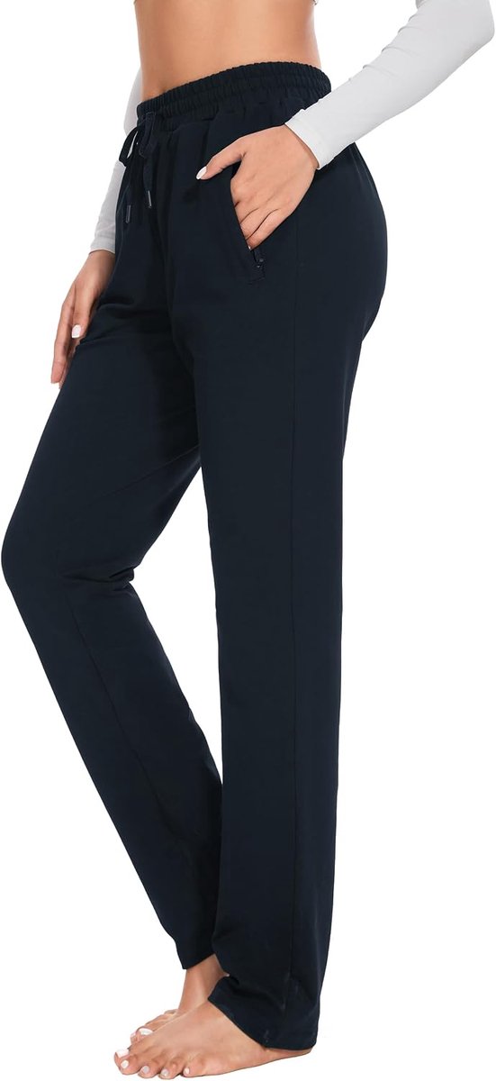 Zweetbroek Dames 30"/32"/34"/36" - Katoen Comfortabel - Open Onderkant - Ideaal voor Yoga en Ontspanning - SnelShoppen