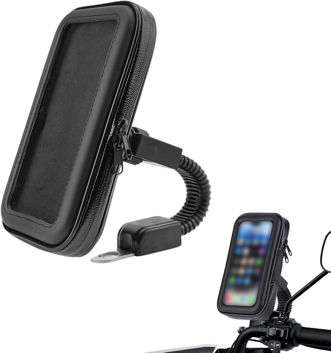 Mobiel houder voor motor - waterdicht EVA - voor smartphones tot 6,5 inch - ideaal voor motor en scooter - SnelShoppen
