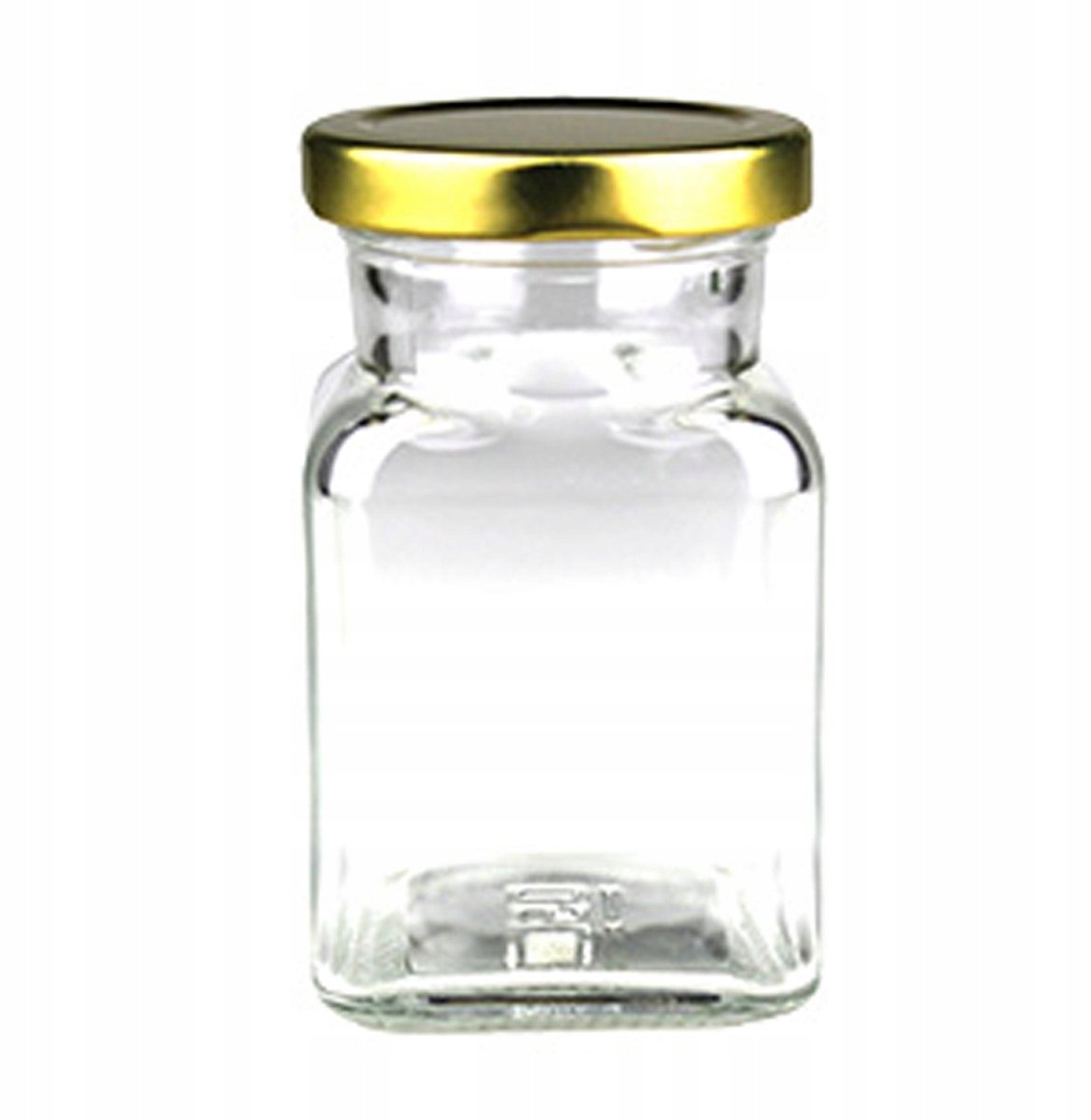 Glazen Pot 150ml met Gouden Deksel voor Kaarsen Maken