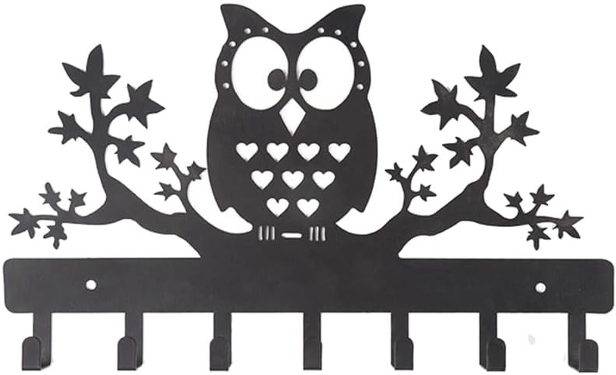 7 metalen sleutelhangers uil wandsleutelhanger uil sleutel hanger riem hanger sleutel organizer metaal sleutel haak