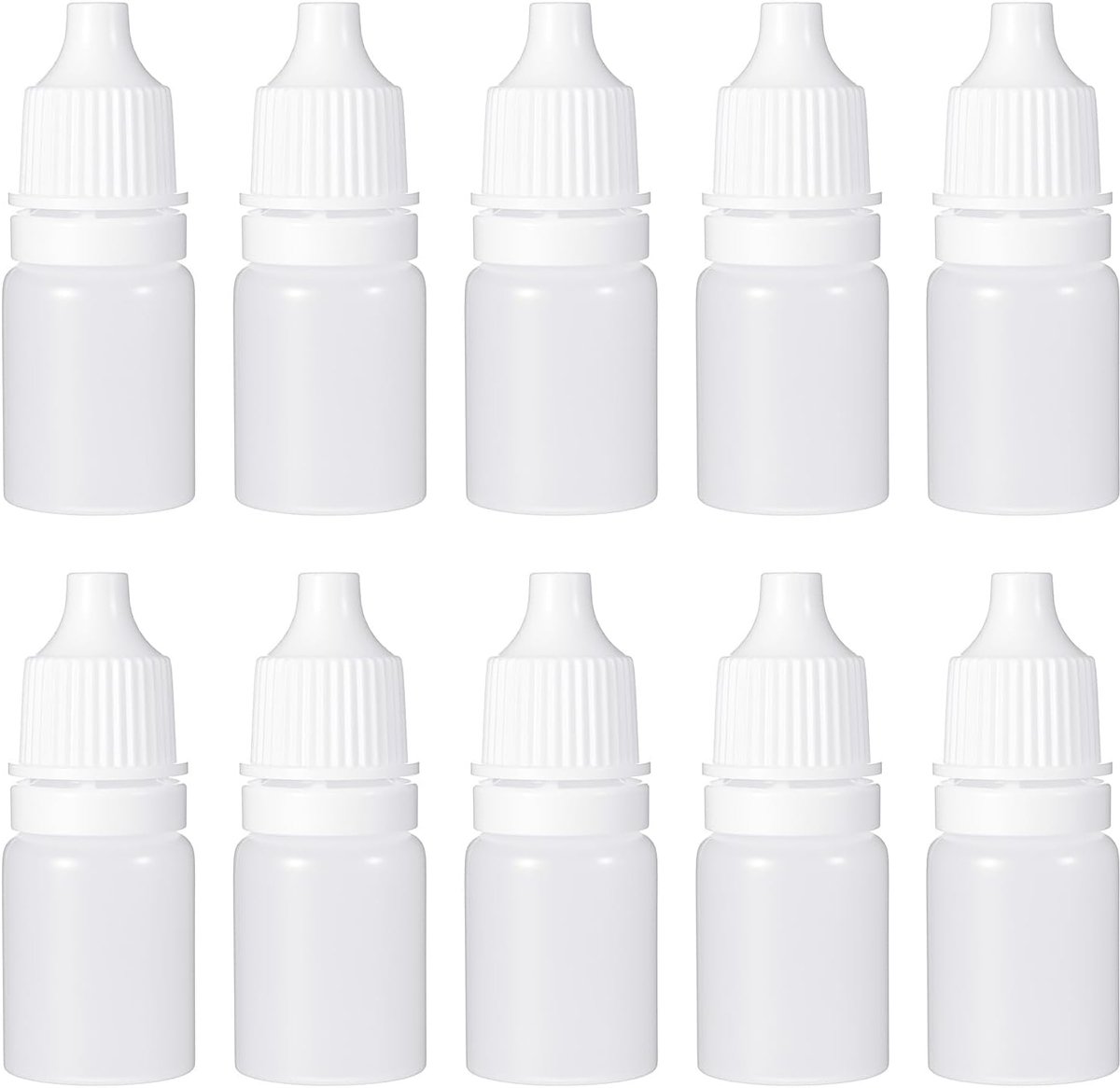 10 stuks 5 ml kunststof druppelflesjes met pipetten, lege oogdruppelfles, ideaal voor reizen en DIY-projecten