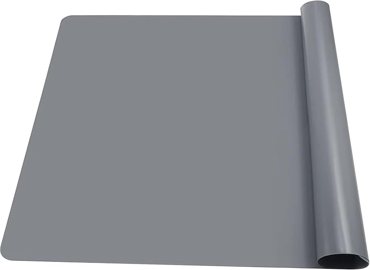 Mat 70 x 50 cm, knutselonderlegger, onderlegger, knutselmat, anti-aanbaklaag, antislip tafelmat, schilderonderlegger voor schilderen, giethars, epoxyhars, handwerk, doe-het-zelf (grijs)